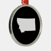 モンタナ語 – 白と黒 メタルオーナメント (右)