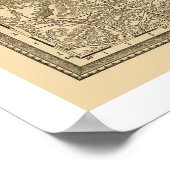 モンタナ鉄道地図1881 ポスター (角)