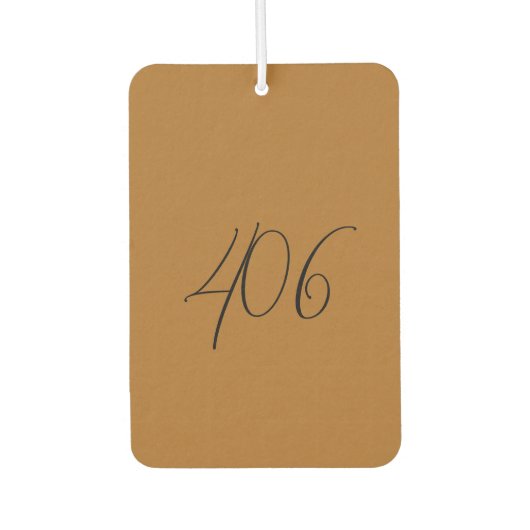 モンタナ銅とブラックエリアコードエアーフレッシュナー カーエアーフレッシュナー (正面)