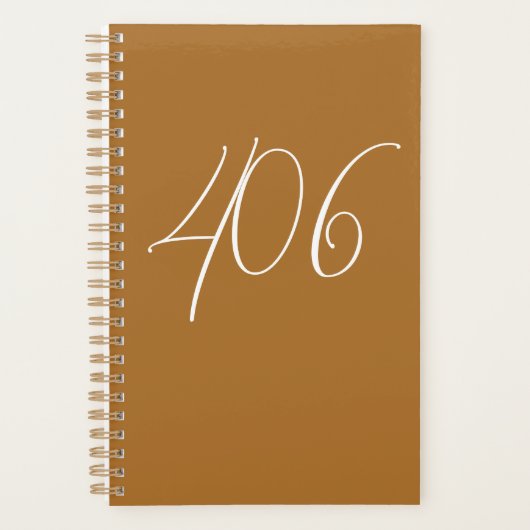 モンタナ銅白エリアコード プランナー手帳 (正面)