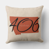 モンタナ406タイポグラフィラストブラック装飾用クッション クッション (裏面)