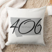 モンタナ406タイポグラフィ白黒装飾用クッション クッション (ブランケット)