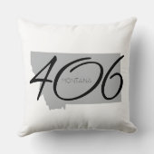 モンタナ406タイポグラフィ白黒装飾用クッション クッション (裏面)