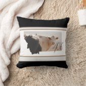 モンタナ406ホワイトカウブルースカイ装飾用クッション クッション (ブランケット)