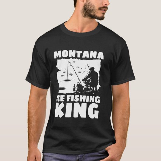 モンタナ・アイスフィッシング・キング Tシャツ (正面)