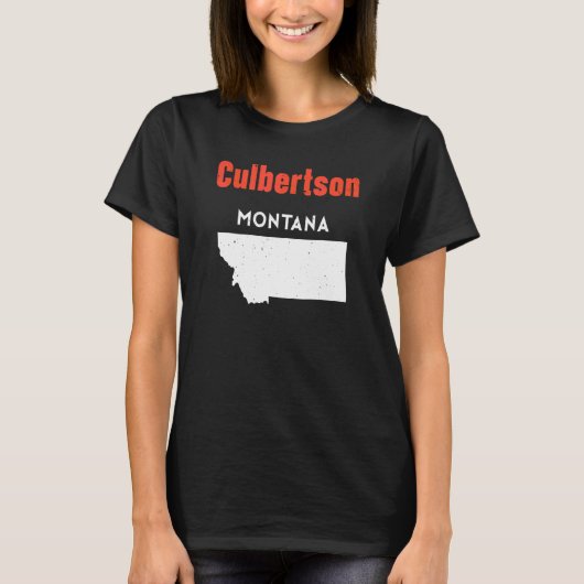 モンタナ アメリカ州 アメリカ合衆国 旅行 モンタナン カルバーツ Tシャツ (正面)