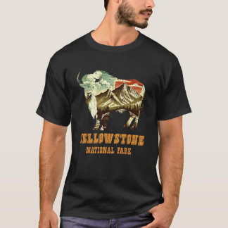 モンタナ イエローストーン国立公園 おもしろ ワイオミング州 Tシャツ