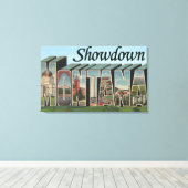 モンタナ・ショーダウン キャンバスプリント (インサイチュ (ウッドフロア))