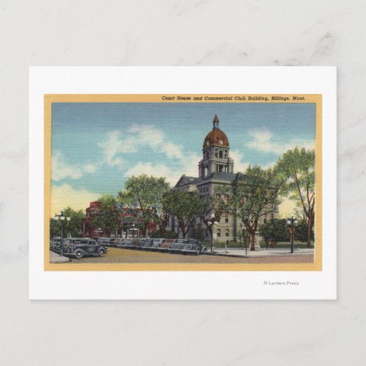 モンタナ，ビリングス ポストカード (正面)