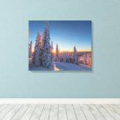 モンタナ,ホワイトフィッシュ キャンバスプリント (インサイチュ (ウッドフロア))