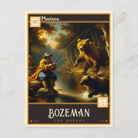 モンタナ・ボーズマン |ヴィンテージ ポストカード (正面)