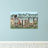 モンタナ・マーシャル・マウンテン キャンバスプリント (インサイチュ (ウッドフロア))