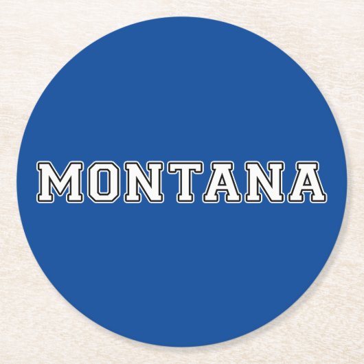 モンタナ ラウンドペーパーコースター (正面)