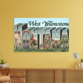 モンタナ，西イエローストーン キャンバスプリント (インサイチュ (リビング))