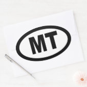 モンタナ – 4オーバルカーのシールのシート 楕円形シール (封筒)