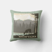 モンタナ | Big Sky Countryへようこそ クッション (裏面)