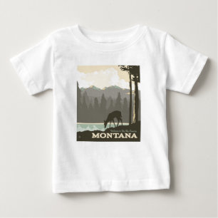 モンタナ   Big Sky Countryへようこそ ベビーTシャツ