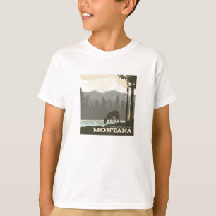 モンタナ Big Sky Countryへようこそ Tシャツ