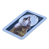 モンタナ – - Big Sky CountryHowling Wolf マグネット (左側)