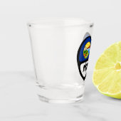 モンタナ、MT州旗ハート、ショットグラス ショットグラス (左)