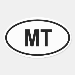 モンタナ"MT " 楕円形シール