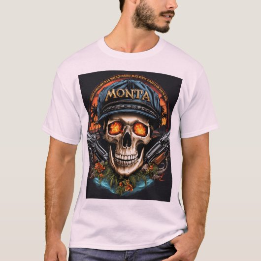 「モンタビーチ」 Tシャツ (正面)