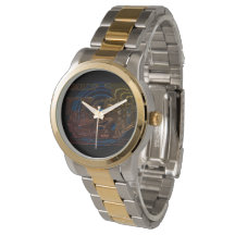 モンタージュのインクスケッチ – スポーツカーのセンターピース。