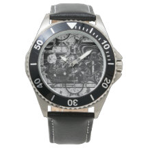 モンタージュのインクスケッチ – スポーツカーのセンターピース。