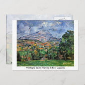 モンターニュサントヴィクトワールバイポールセザンヌ ポストカード (正面/裏面)