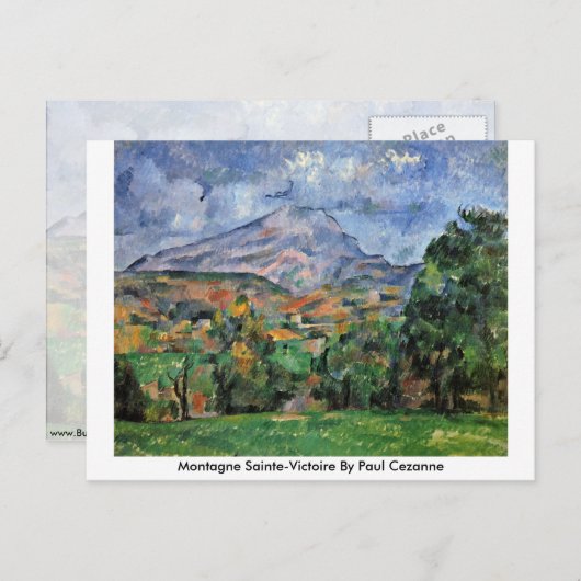 モンターニュサントヴィクトワールバイポールセザンヌ ポストカード (正面/裏面)