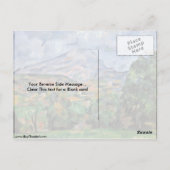 モンターニュサントヴィクトワールバイポールセザンヌ ポストカード (裏面)