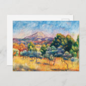 モンターニュ・サントビクトワール(Paysage)ルノアール ポストカード (正面/裏面)