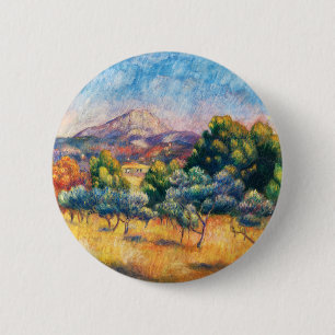 モンターニュ・サントビクトワール(Paysage)ルノアール 缶バッジ
