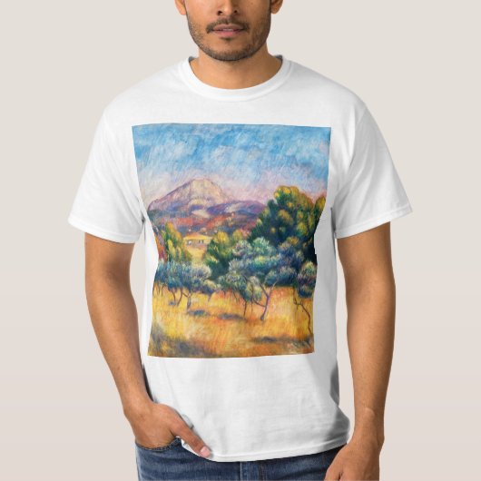 モンターニュ・サントビクトワール(Paysage)ルノアール Tシャツ (正面)
