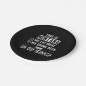 モンタ食べナミートドリンク素晴らしビール ペーパープレート (アングル)