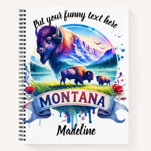 モンタ鮮やかナの美しいと野生生物のウォータコロ ノートブック (正面)