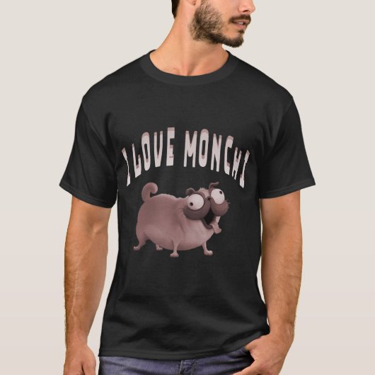 モンチ犬大好き モンチ ミッチェル家 vs. マシーンズ tシャツ (正面)