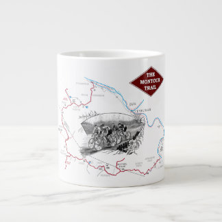 モンツアートレイル地図マグカップ ジャンボコーヒーマグカップ