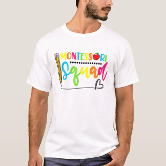 モンテおもしろいッソーリ分隊モンテッソーリ先生戻る Tシャツ