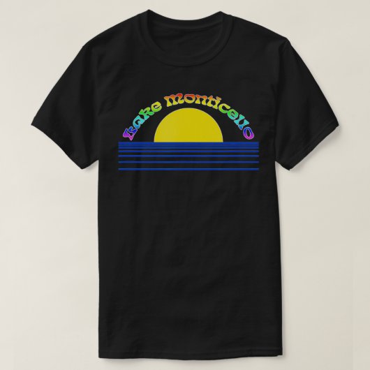 モンティチェッロレインボー Tシャツ (デザイン正面)