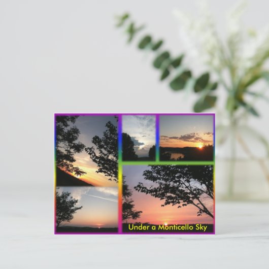 モンティチェロの空のはがきの下で ポストカード (スタンド正面)