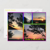 モンティチェロの空のはがきの下で ポストカード (正面/裏面)
