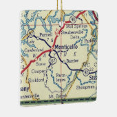 モンティチェロKYヴィンテージの地図 セラミックオーナメント (右)