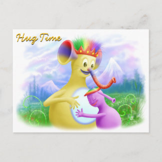 モンティ王が抱き締める ポストカード