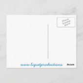 モンティ王とマーヴィン王子がホバースレッドに ポストカード (裏面)