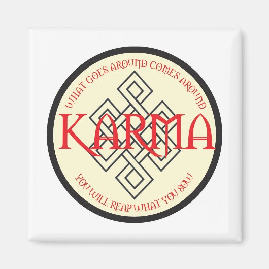 モンティ&ストロング – カルマ マグネット (正面)