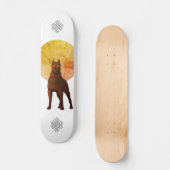 モンティ&ストロング – ピーチスカートボード スケートボード (正面)