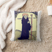 モンテカッシーノのヌルシア修道院聖ベネディクト クッション (ブランケット)