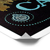 モンテカティニトスカニーイタリアヴィンテージ旅行 ポスター (角)