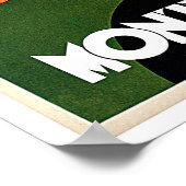 モンテカティニトスカニーイタリアヴィンテージ旅行 ポスター (角)